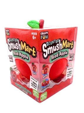 Red Apple Squishy 🍎 Smush Mart scented apple Back to School gift NEW sealed